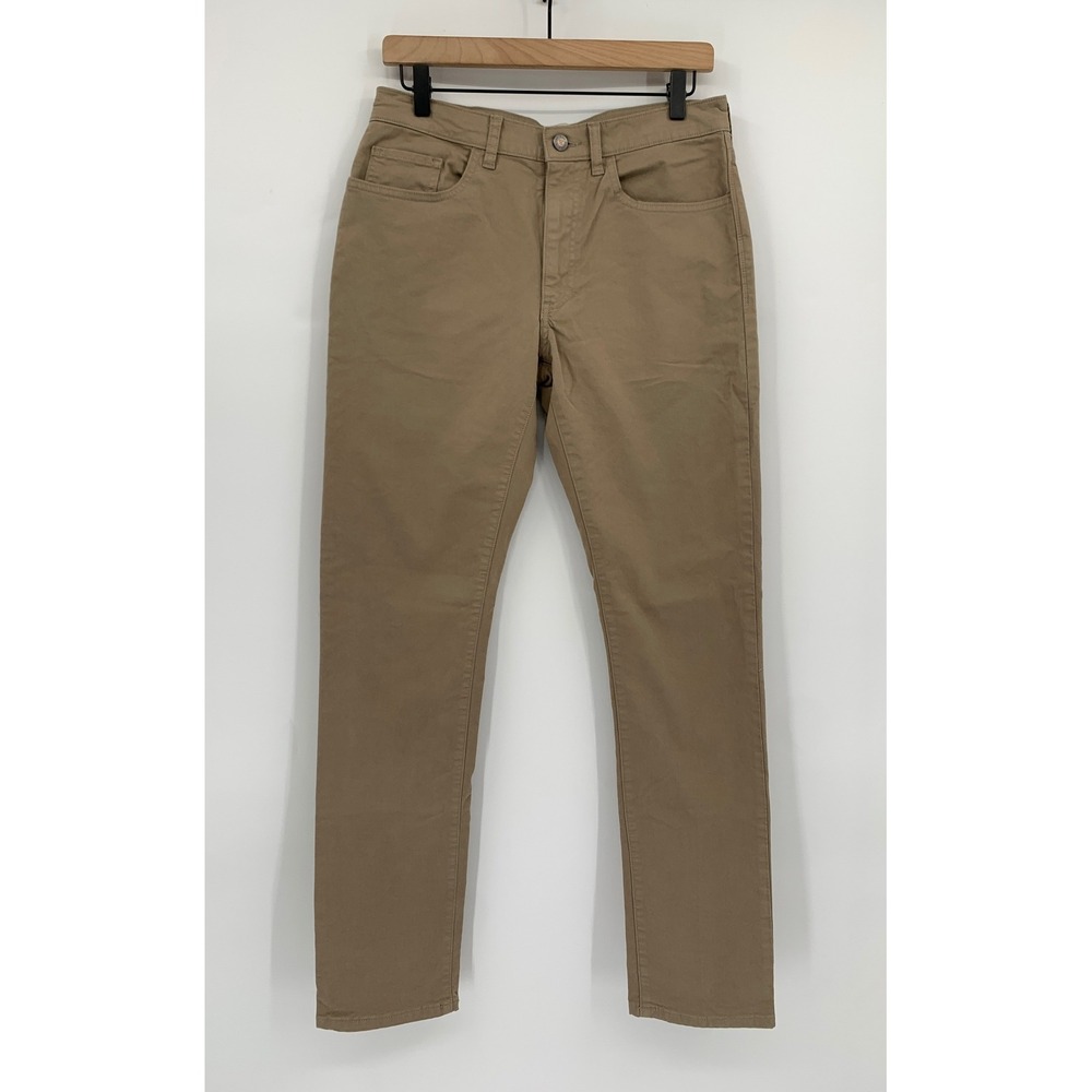 Flint and Tinder Pants Mens 30x32 Khaki Slim Fit 365 Chino Stretch Casual Preppy